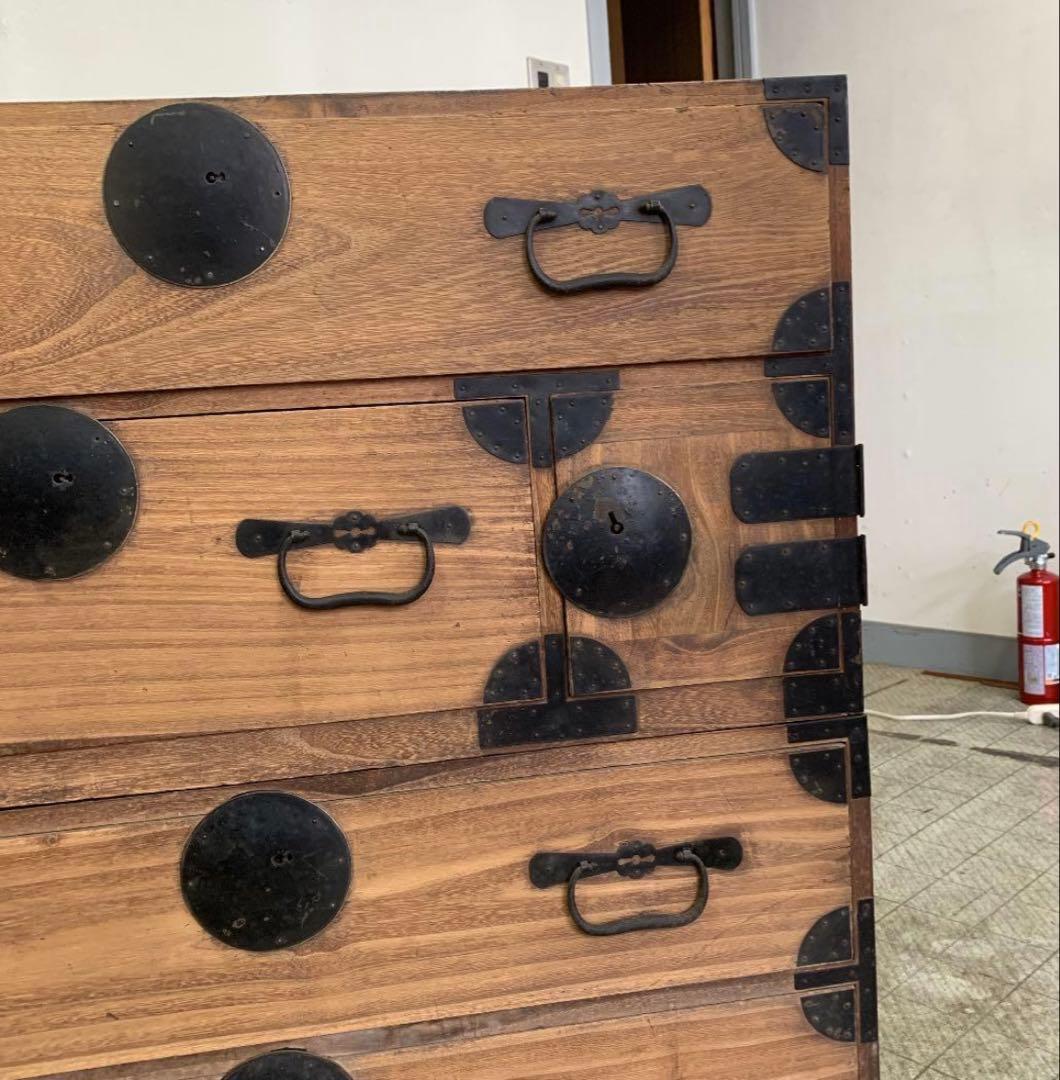 古民具　桐和箪笥　二分割式　アンティーク