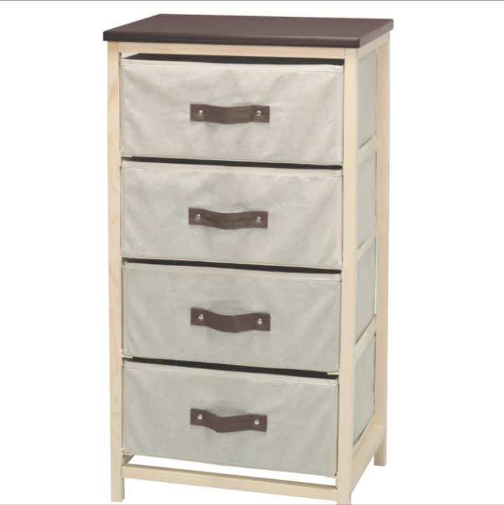 ナチュラルテイスト◎収納ハンプチェスト天板付