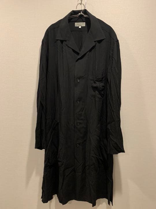 ヨウジヤマモト　レーヨン　オープンカラー　コート