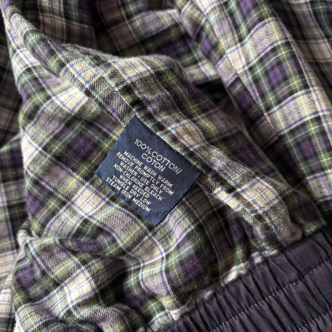 [名作] 90s POLO by RL 2way コットンスイングトップ 茄子紺