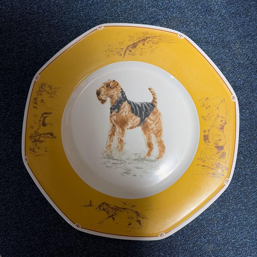 エルメス　エアデールテリア 八角形皿