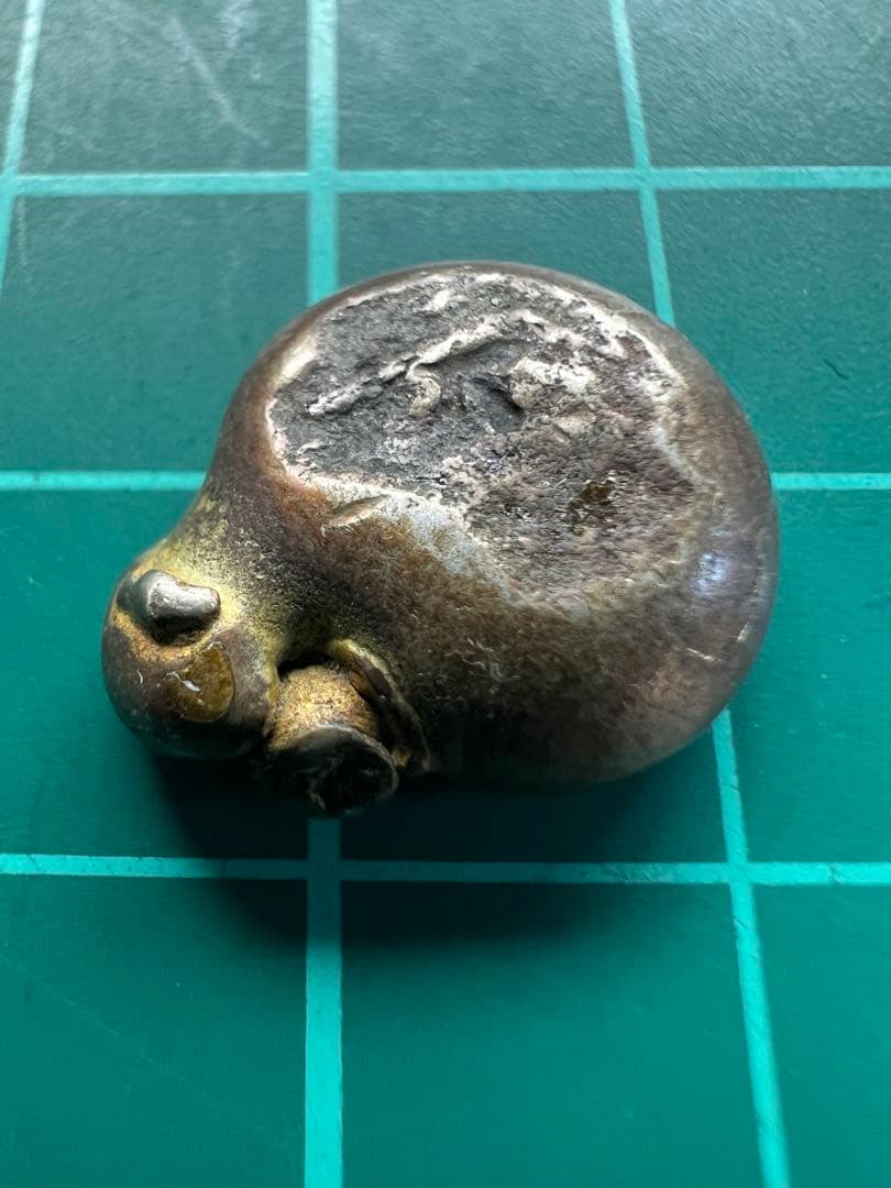 日本古金銀　元禄豆板銀子持ち2個