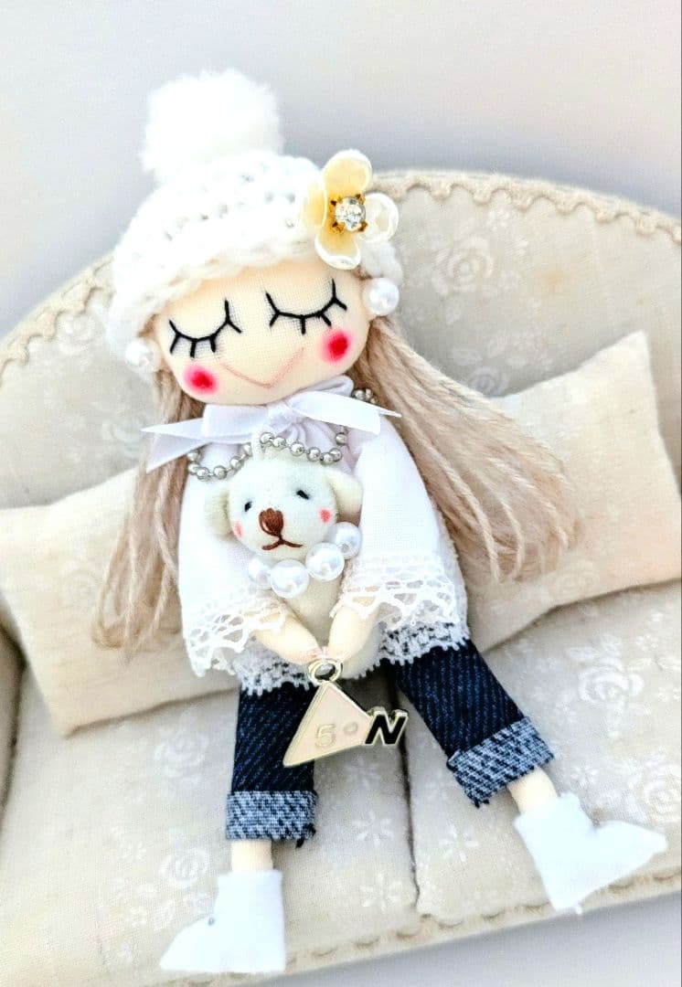 ハンドメイド ドールチャーム バッグチャーム お人形