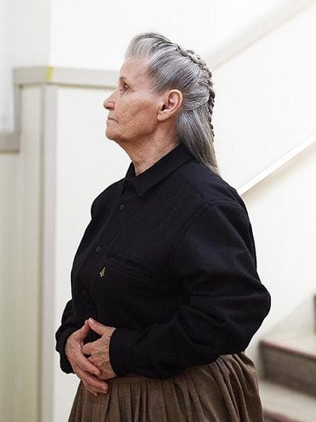 美品 アシードンクラウド Handwerker ウールチェック スカート S