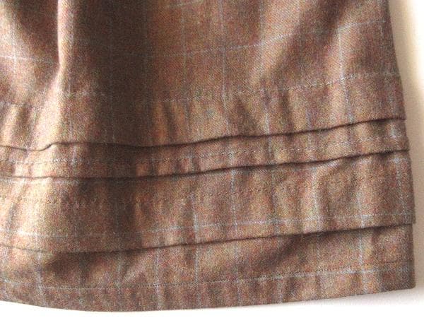 美品 アシードンクラウド Handwerker ウールチェック スカート S