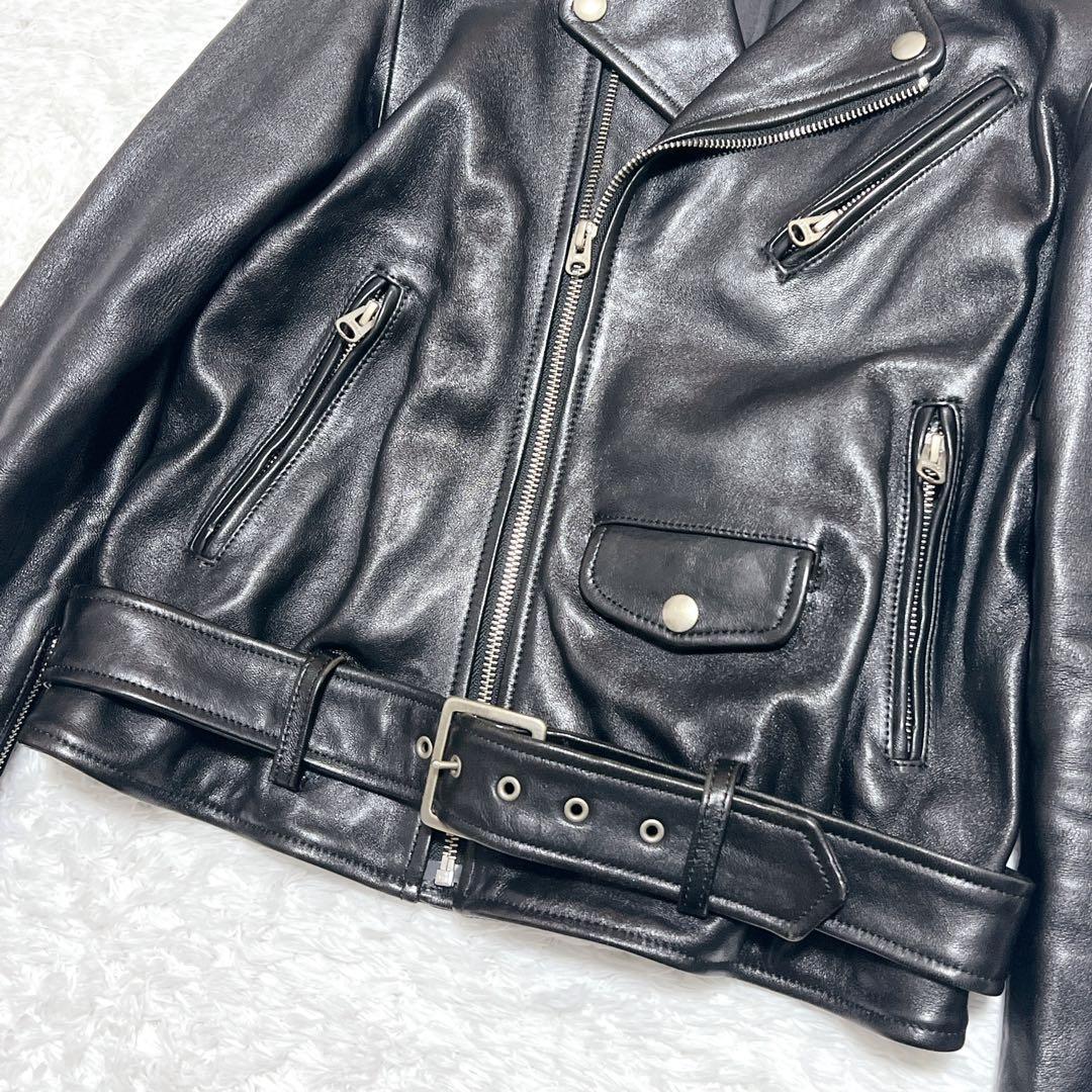 beautiful people ダブルライダース 羊革 上質シープレザー