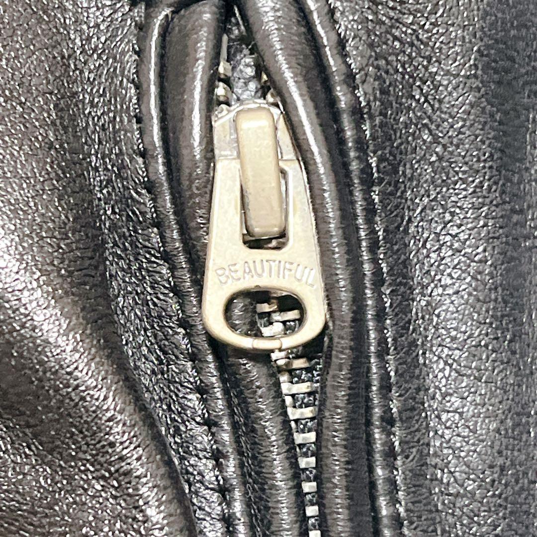 beautiful people ダブルライダース 羊革 上質シープレザー