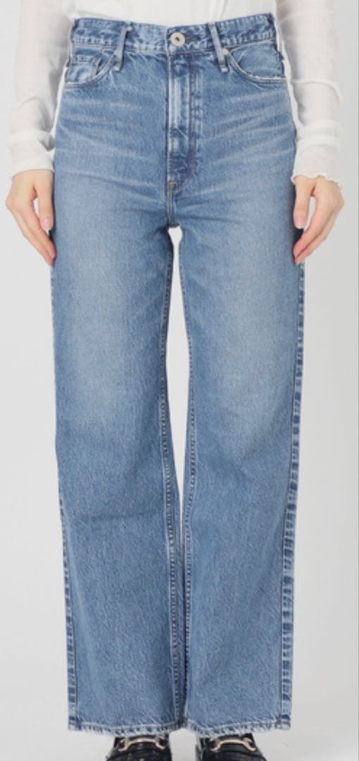 IENAアッパーハイツTHE TAYLORワイドフレアデニム　イエナ