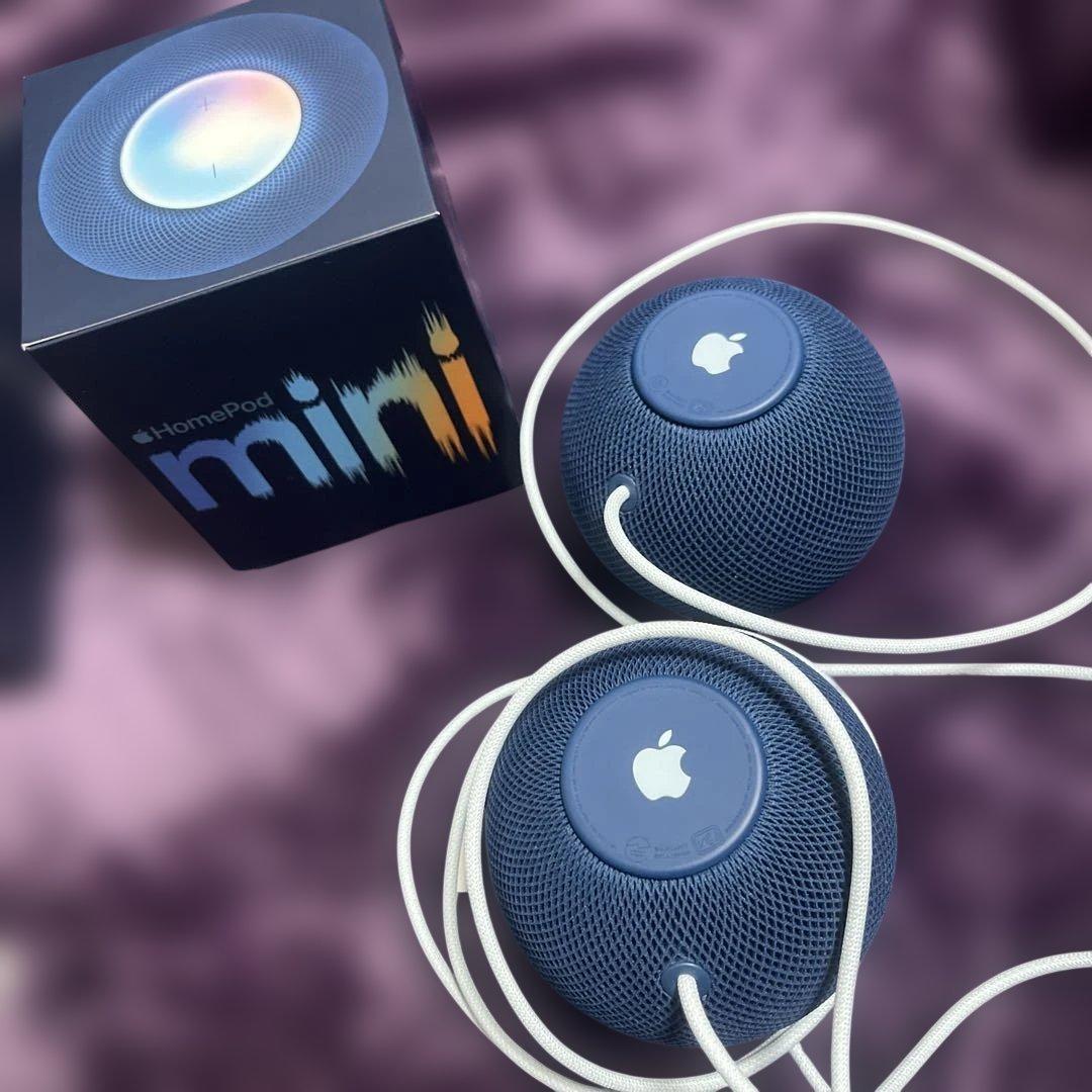 【本日限定】Apple Pod mini 2個セット ブルー 美品