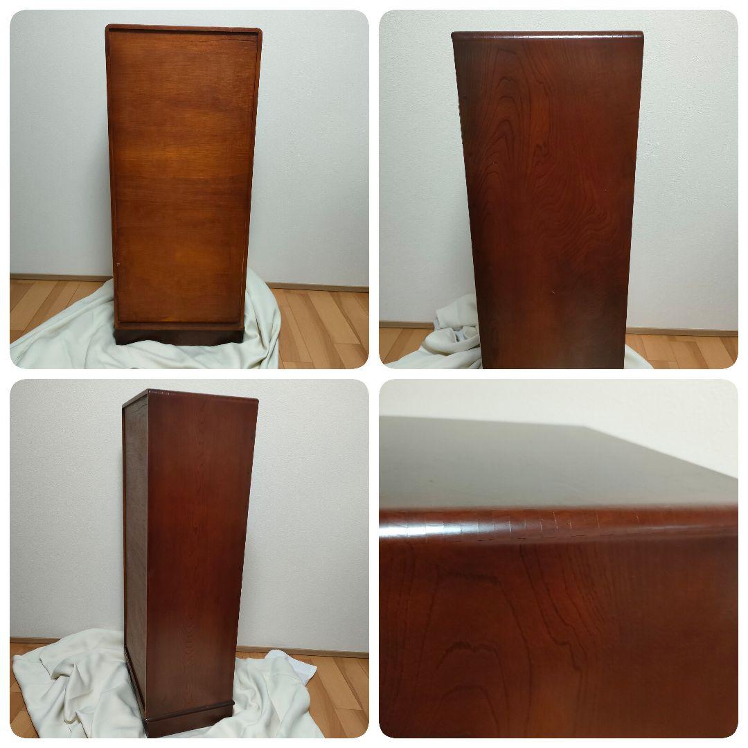 民芸家具 10段チェスト 木製 多段 引き出し 箪笥 収納 和モダン 昭和レトロ