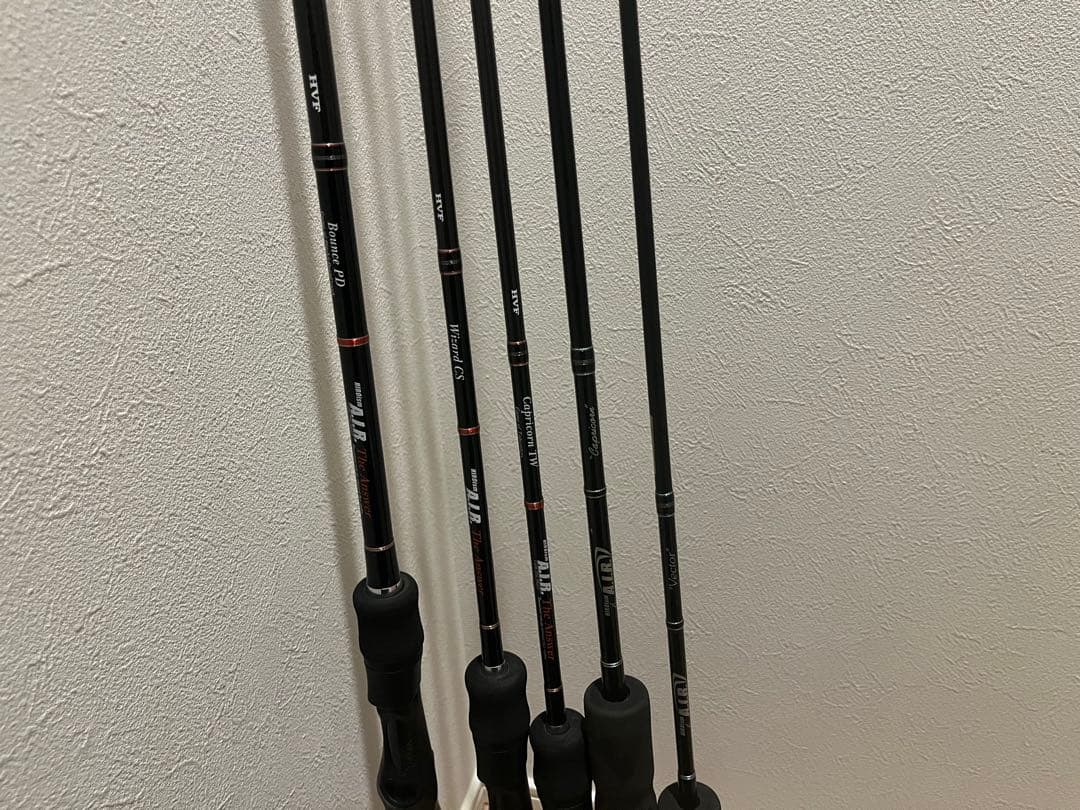 ヒロイズム ロッド5本セット（バウンス、ウィザード、カプリコーン×2、ベクター）