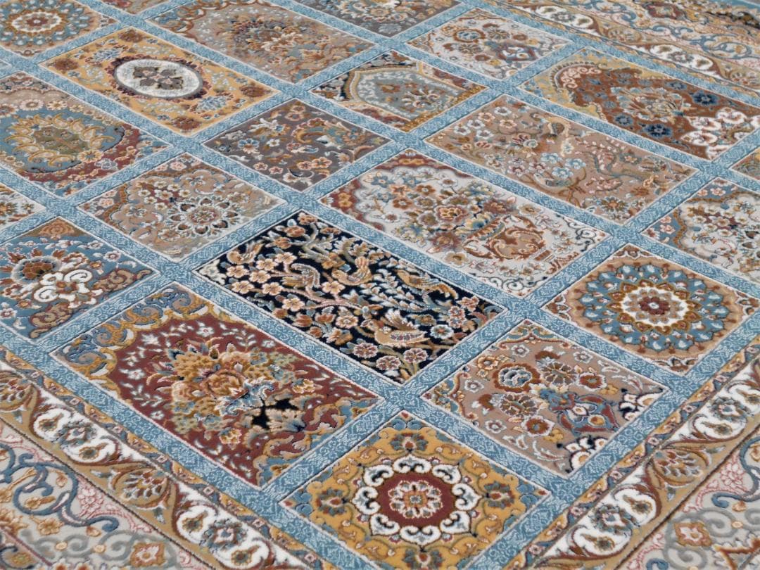 225万ノット！超高密度織 絨毯！本場 イラン産200×250cm‐202021