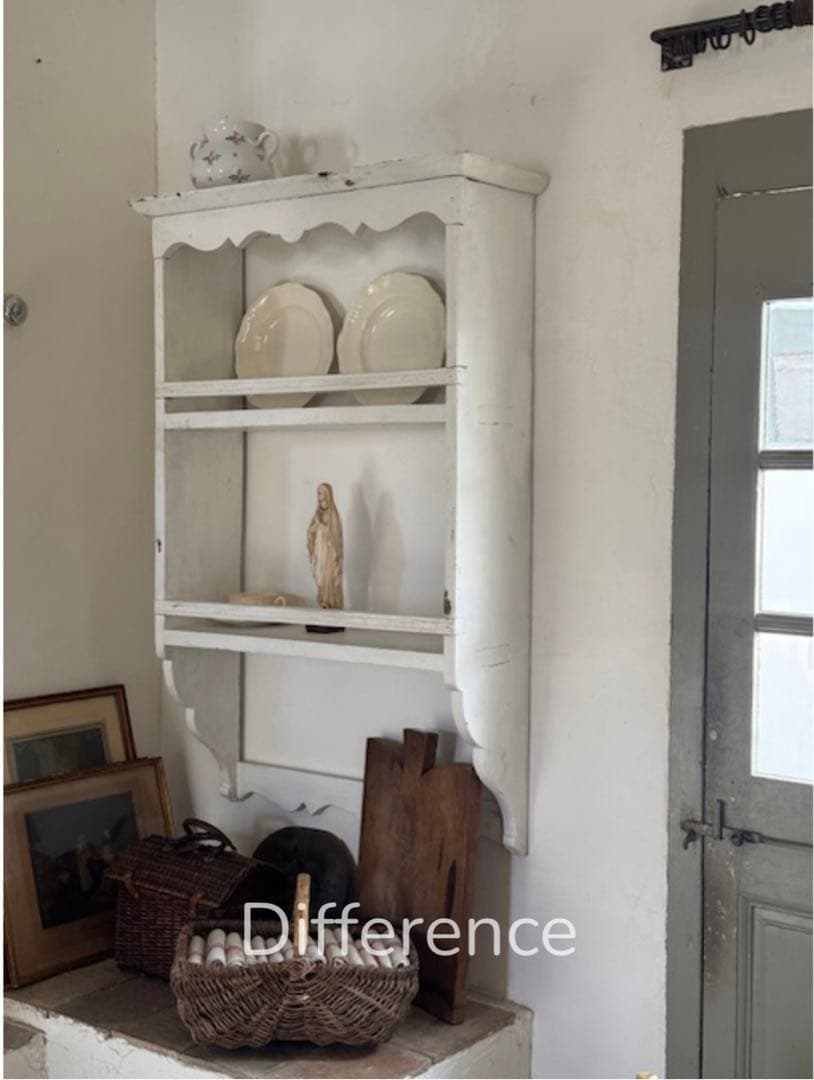 アンティーク 木製ウォールラック ディフェランス