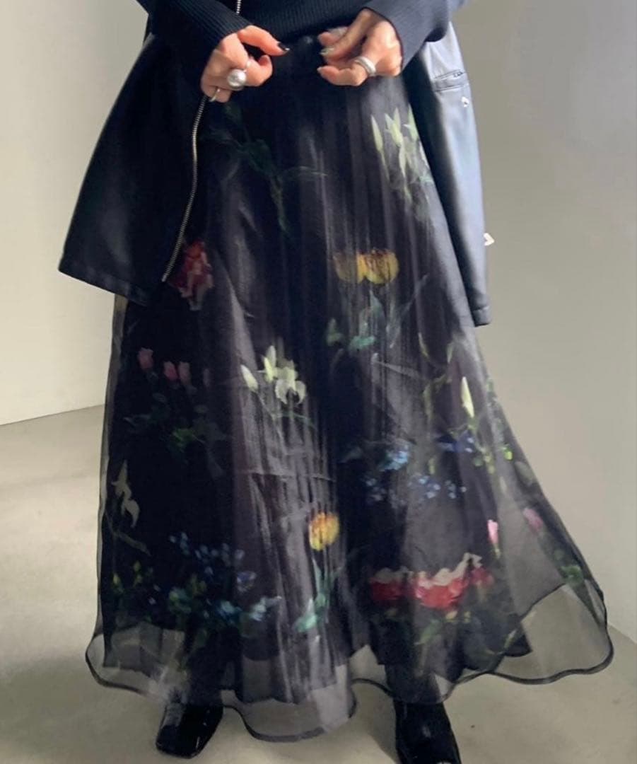 【Ameri】Sofia Organza Layered Skirt