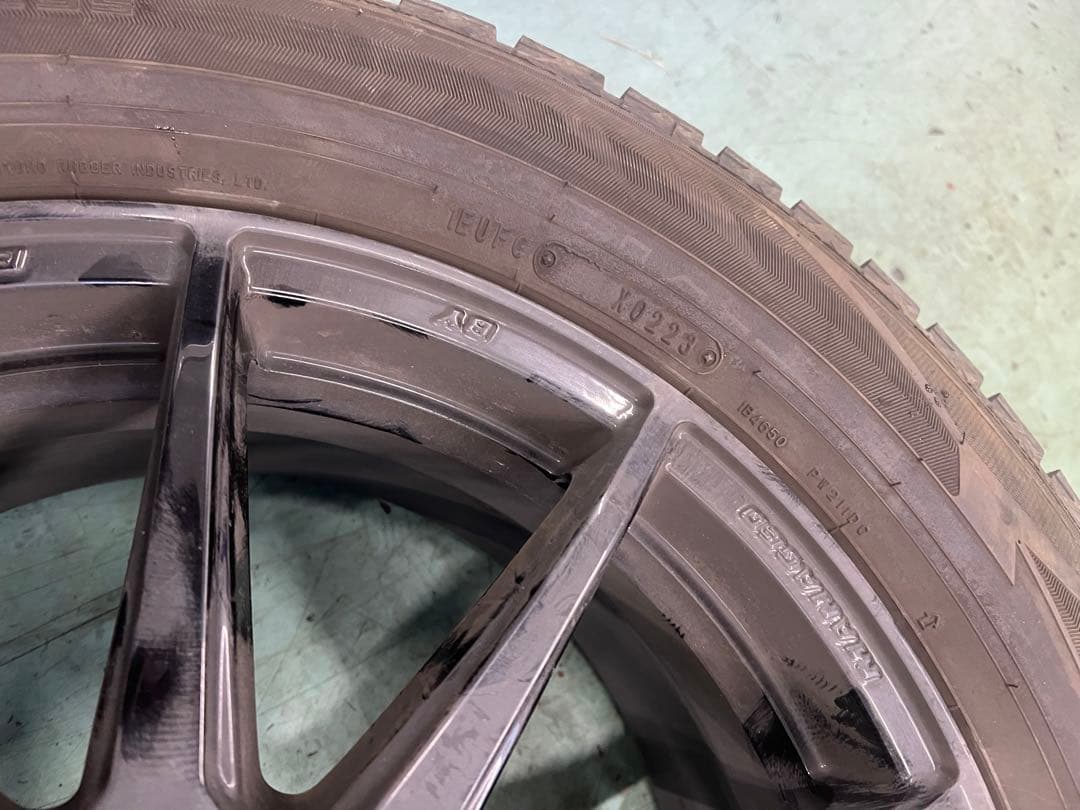 ダンロップ 225/60R17 17インチホイールスタッドレスタイヤセット4本