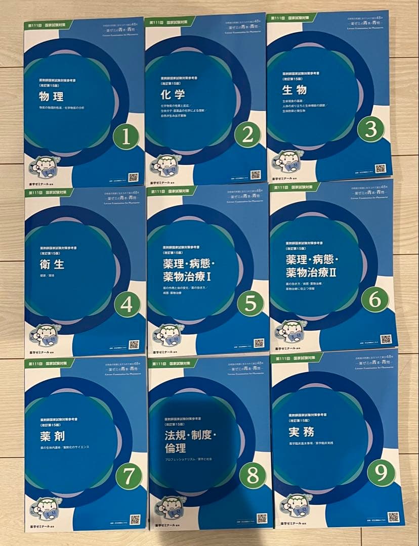 第111回 薬剤師国家試験対策参考書 青問のみ　【新品未使用・未裁断】