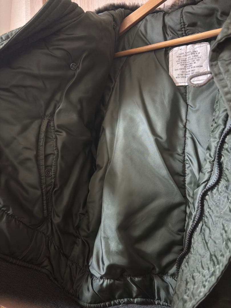 80s N-2B 実物n2b L ALPHA INDUSTRIES アルファ