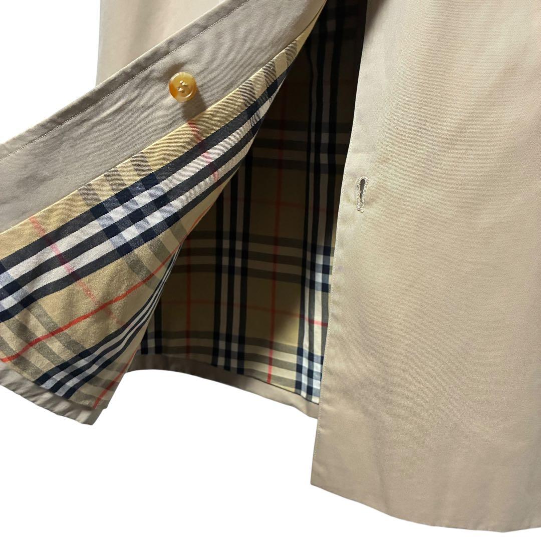 Burberrys’ 90s前期 総ノバチェック ステンカラーコート ロング丈