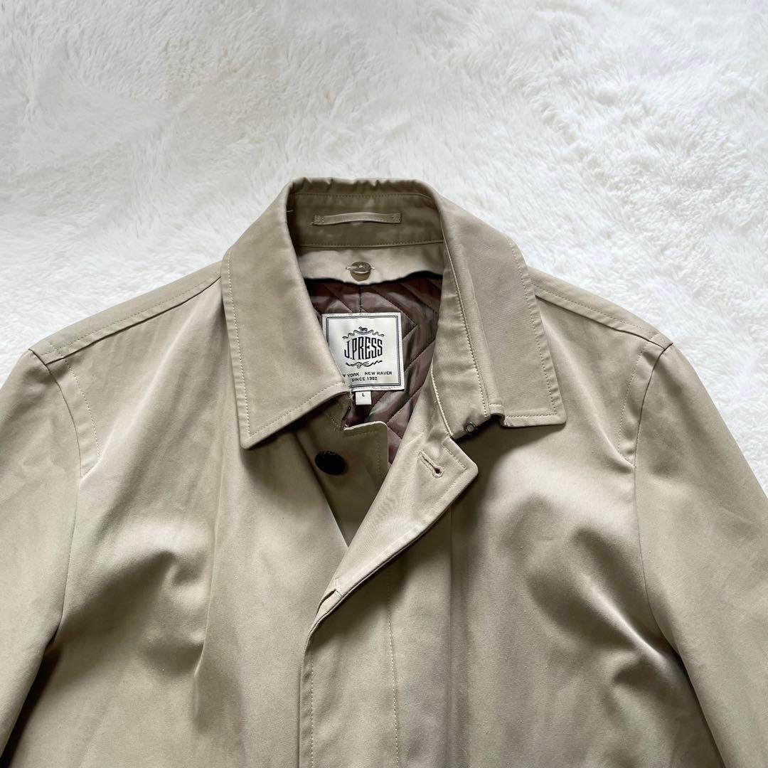 【現行L】ジェイプレス　ステンカラーコート　ライナー　ベージュ