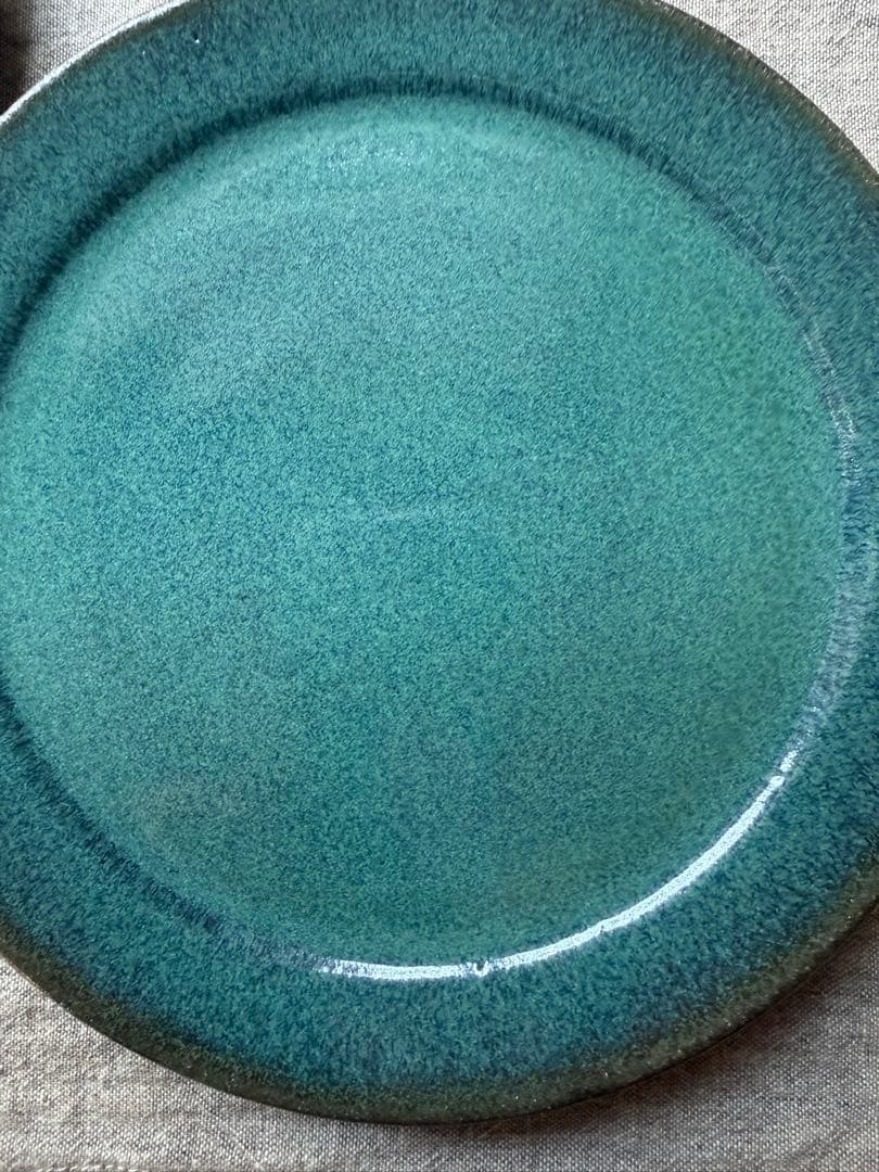 はむたろう小澤基晴　翡翠7寸皿　3枚セット