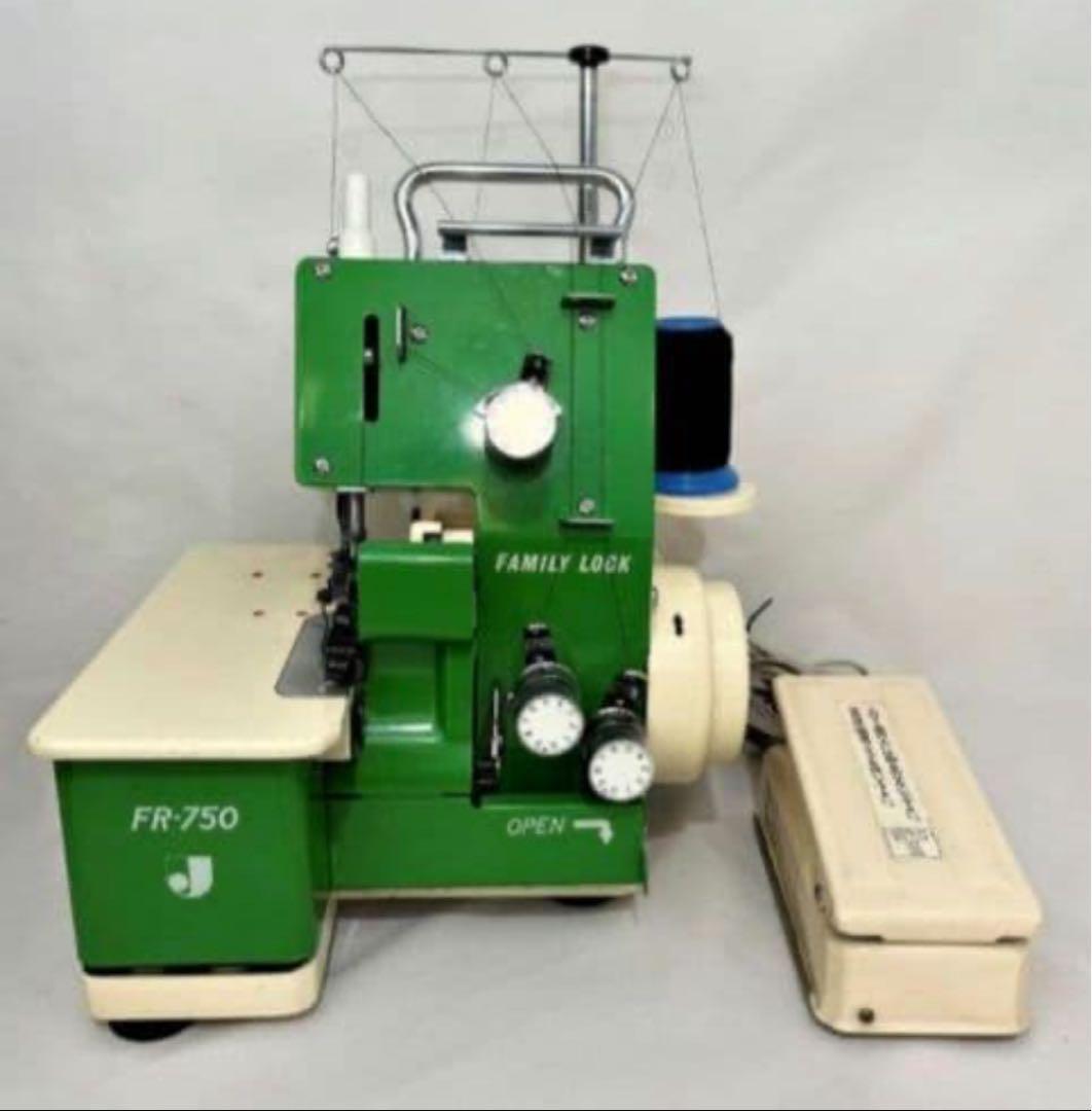 整備済 動作良好 ジャノメ FAMILYLOCK ロックミシン FR-750