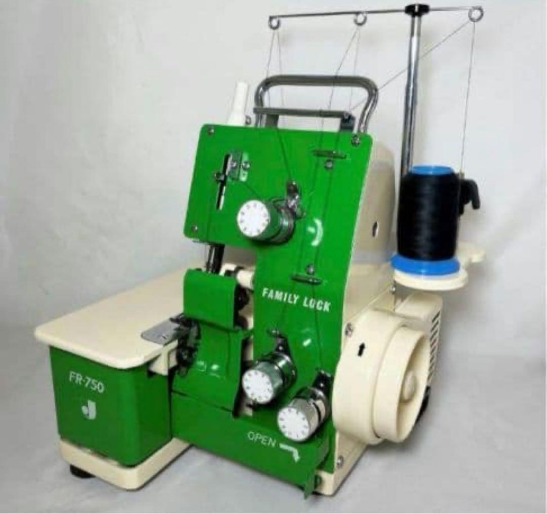 整備済 動作良好 ジャノメ FAMILYLOCK ロックミシン FR-750