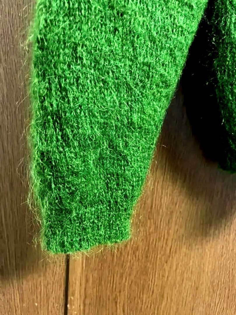 モ*ナ様 モヘア　カーディガン グリーン　S