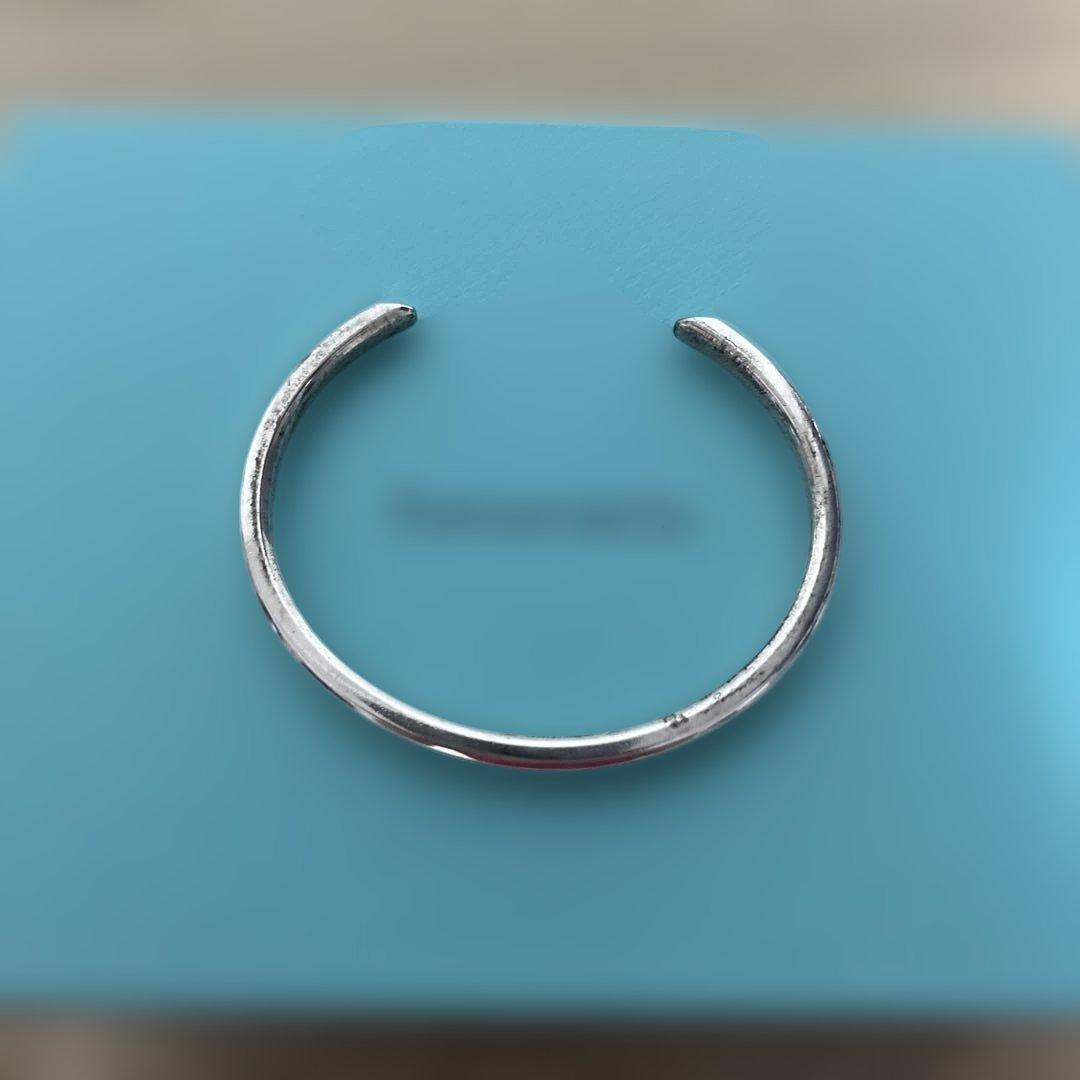 ティファニー　メイカーズ　ナローカフ　バングル　シルバー