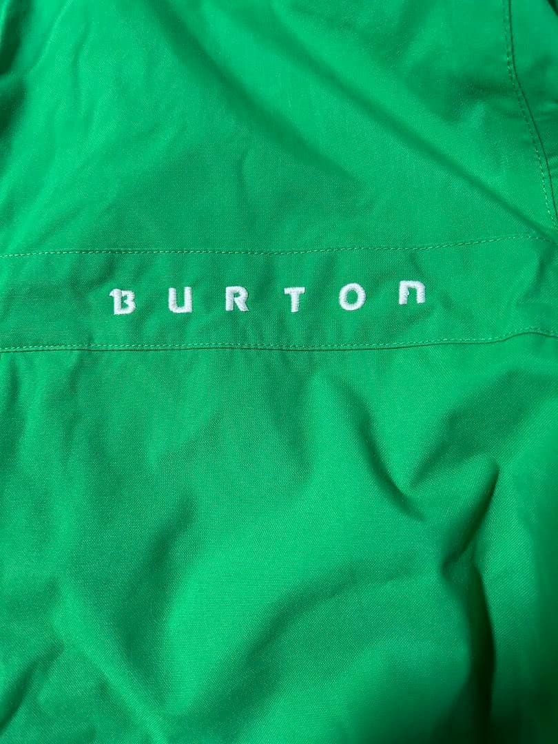 BURTON 上下セット　スノボウェア　グリーン フード付きジャケット&パンツ