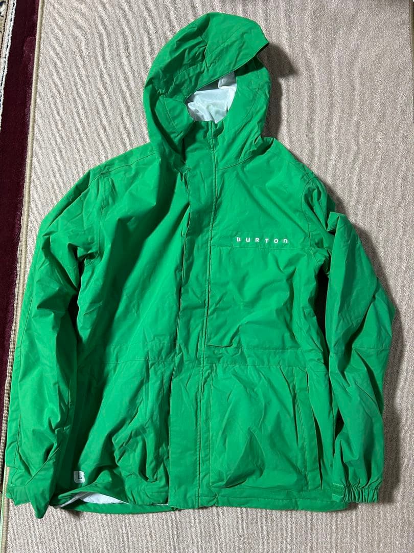 BURTON 上下セット　スノボウェア　グリーン フード付きジャケット&パンツ