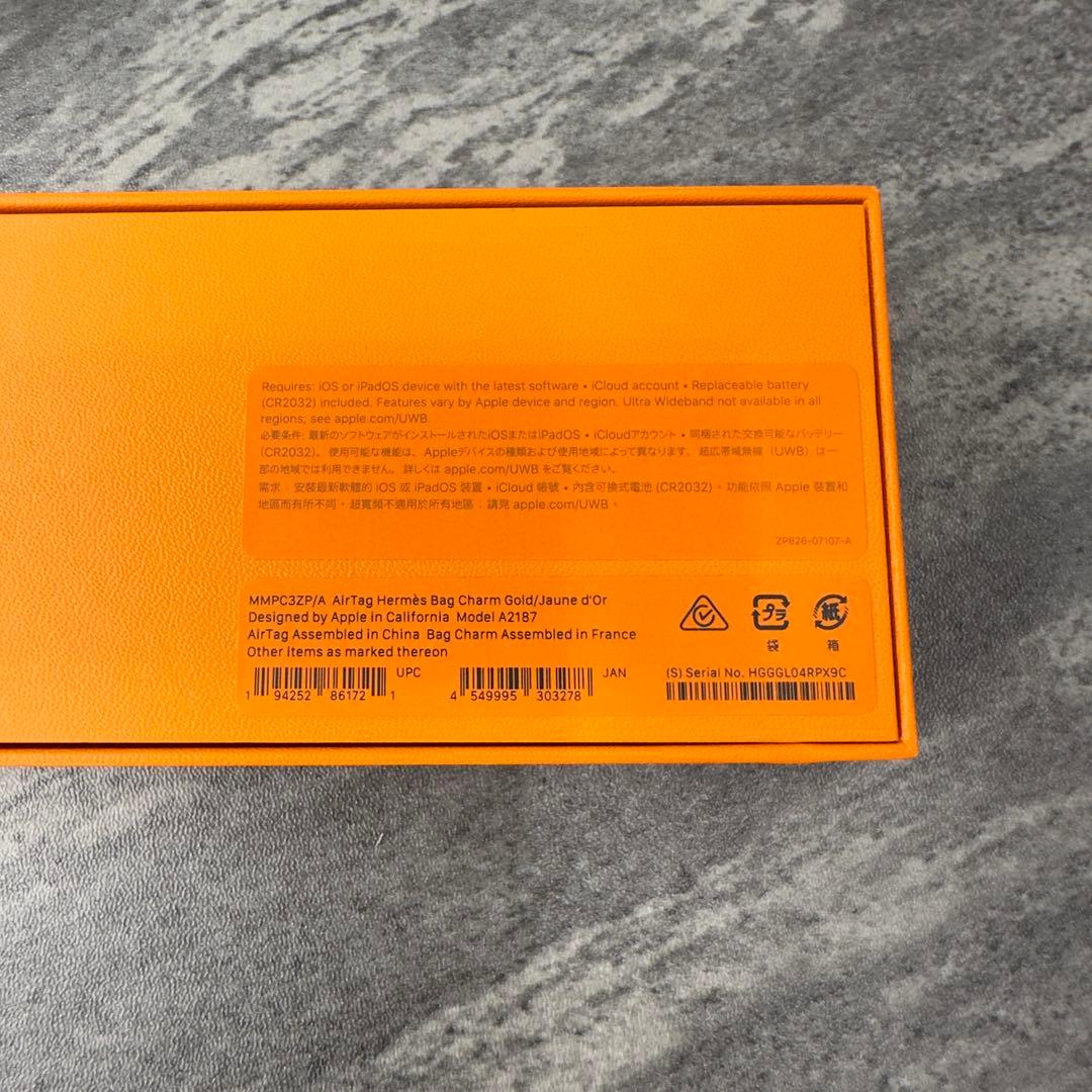 ★鑑定済★美品★Apple★AirTag★Hermès★レザーキーリング★