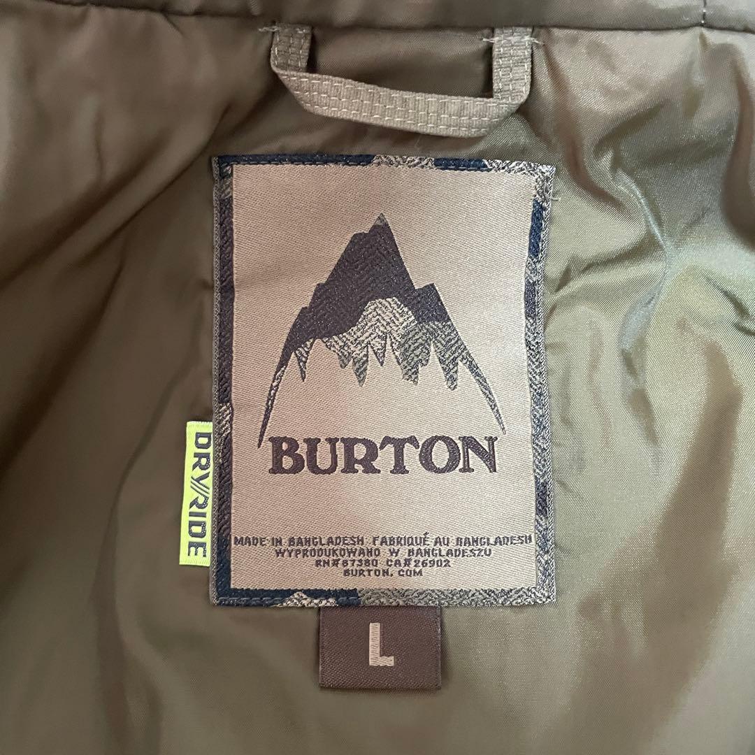 Burtonバートンスキーウェアスノーボードジャケットパーカーベージュカーキ希少