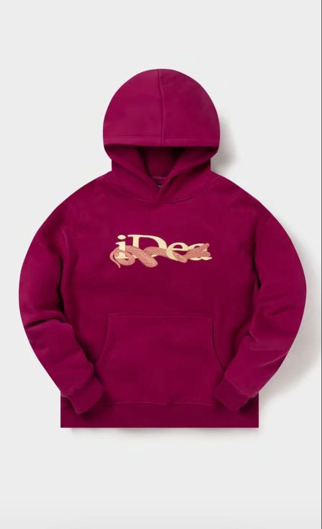 Idea swamフード紐付きパーカー　ワインレッド