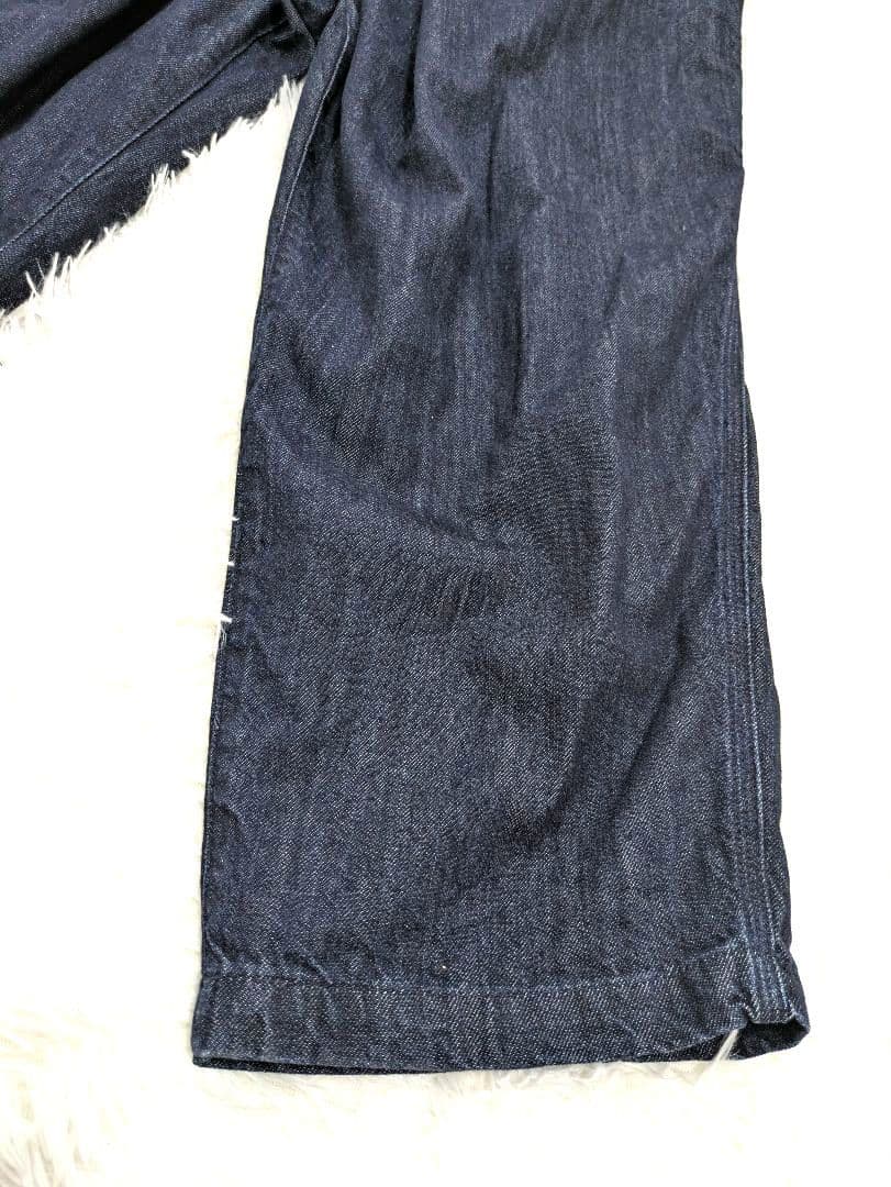 ネストローブ デニムフロントホックサロペット　インディゴ