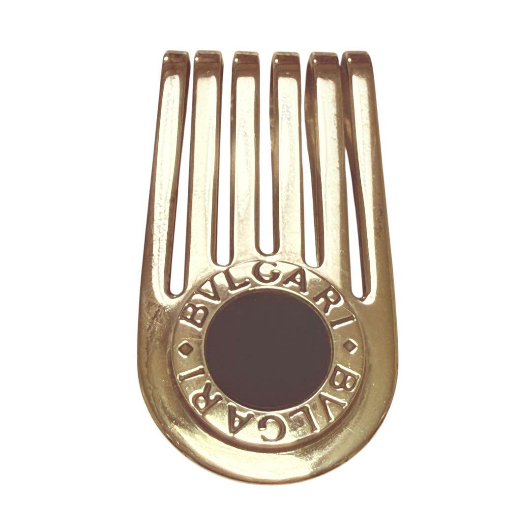 [美品]BVLGARIブルガリマネークリップ シルバー925 オニキス 財布