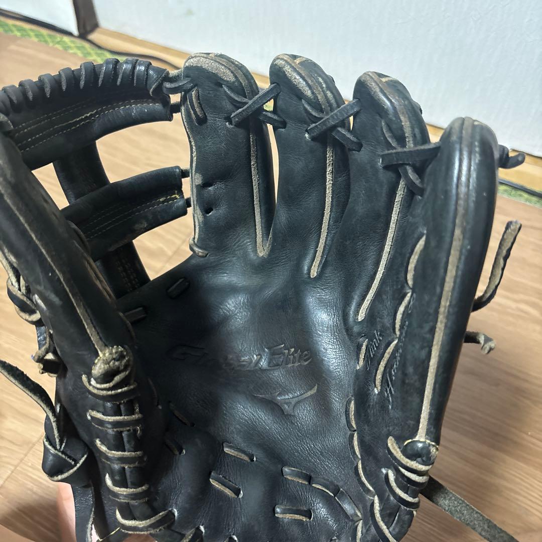 ミズノ　グローバルエリート硬式　内野グローブ 黒 最終値下げ　本日消します