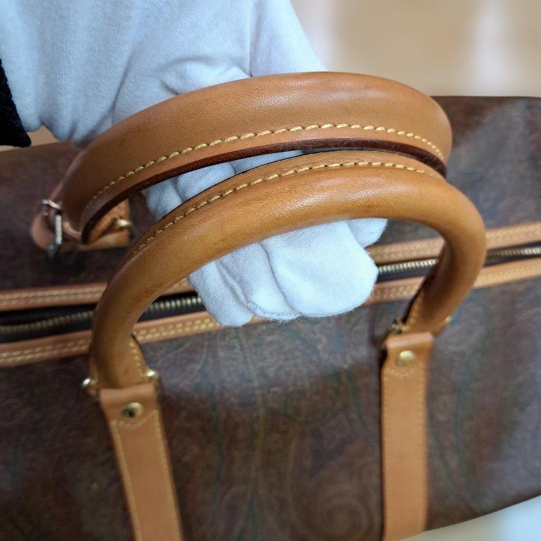 美品エトロ ボストンバッグ　ペイズリー柄