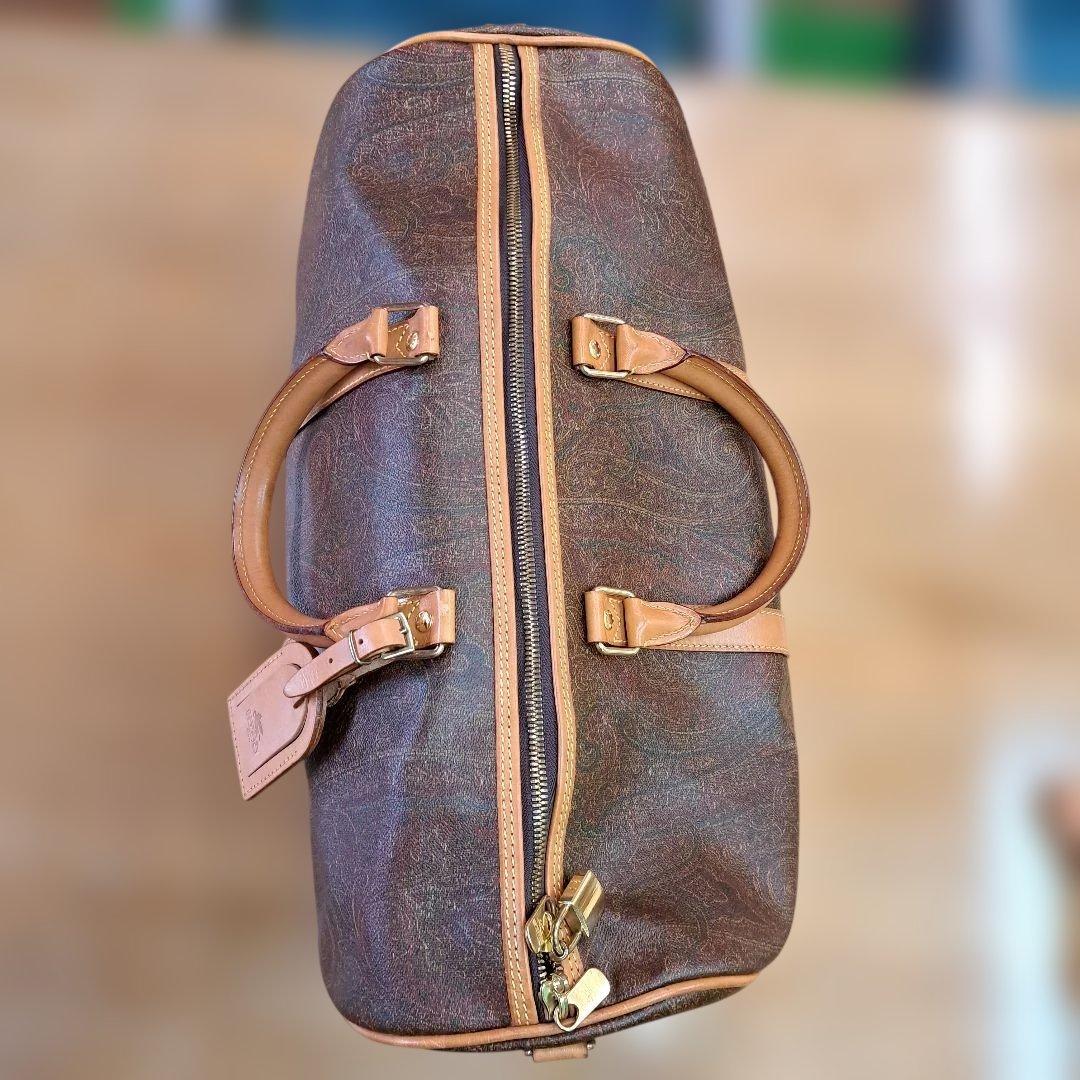 美品エトロ ボストンバッグ　ペイズリー柄