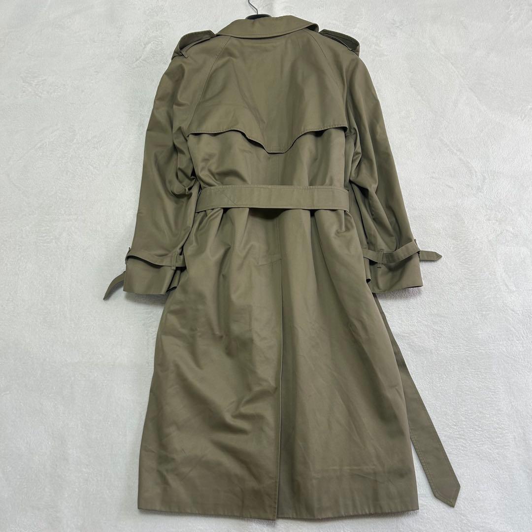美品　着丈114 バーバリー　メンズ　ライナー付ベルト　比翼ロングトレンチコート