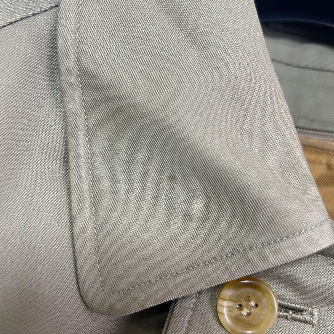 美品　着丈114 バーバリー　メンズ　ライナー付ベルト　比翼ロングトレンチコート