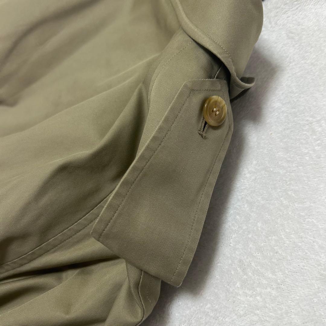 美品　着丈114 バーバリー　メンズ　ライナー付ベルト　比翼ロングトレンチコート