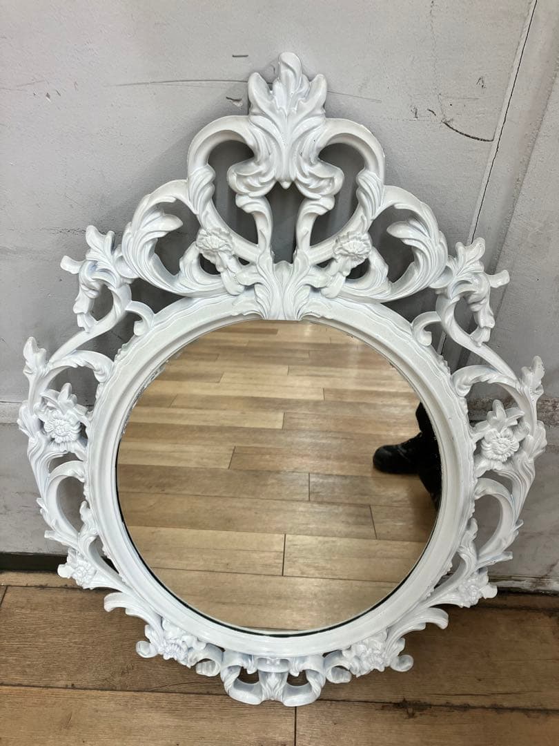 引取可　IKEA UNG DRILL ミラータイプ　ホワイト塗り　良品