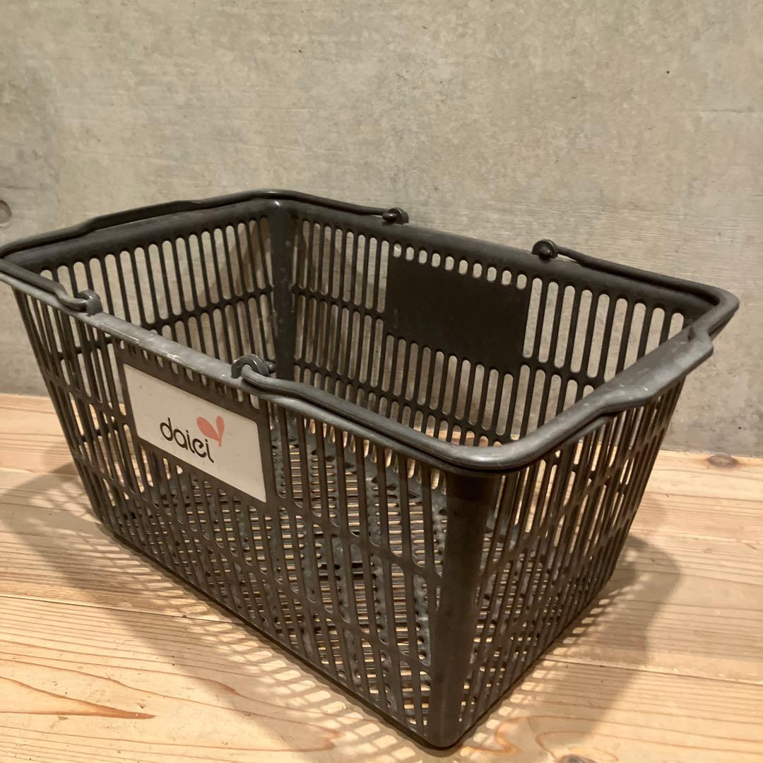 昭和レトロ　ダイエー＆グルメシティ　買い物かご　三個　収納　かご　店舗