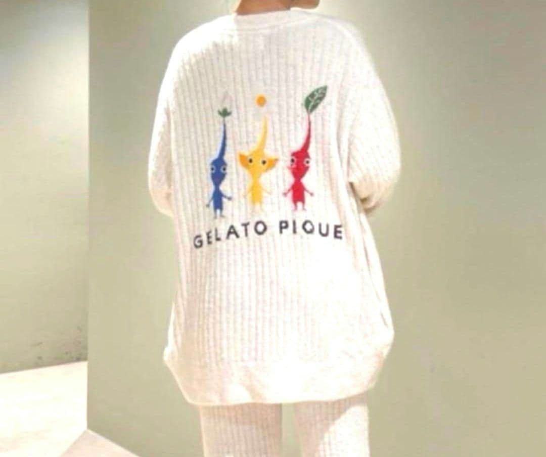 GELATO PIQUE ピクミン カーディガン ホワイト