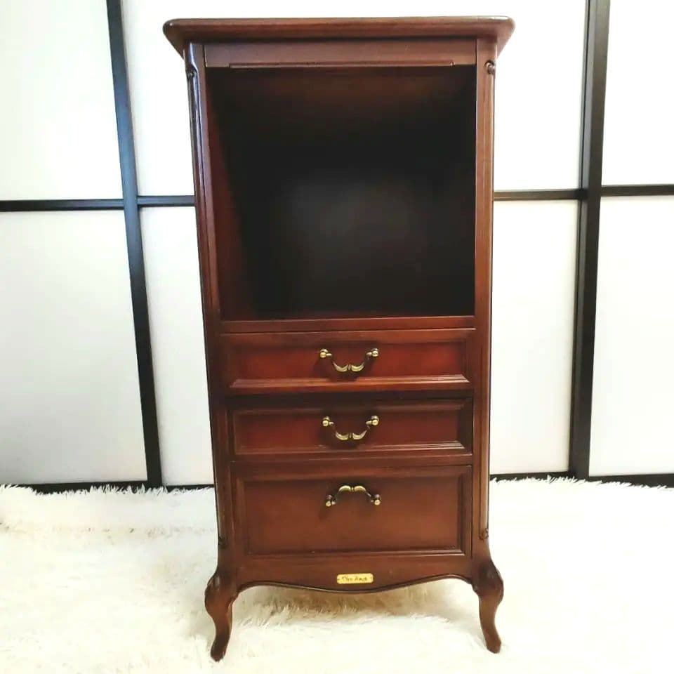 送料込み◎サイドチェスト　Sri　Tokai　東海家具　国産　猫足　アンティーク