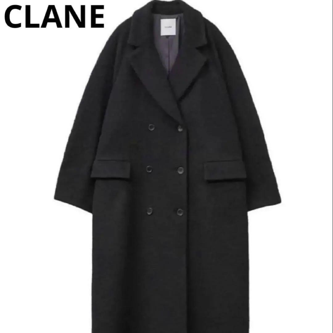 CLANE クラネ✨DOUBLE WOOL LONG COAT 黒　ロングコート