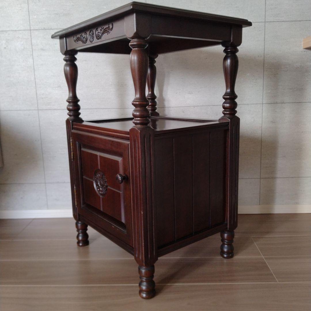 【ViViV】飛騨家具フロンティア 電話台 収納棚 チェスト