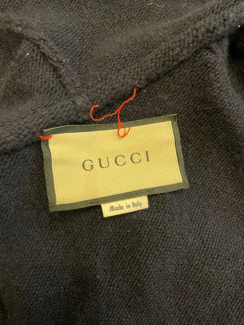 GUCCI ネイビー フルジップパーカー