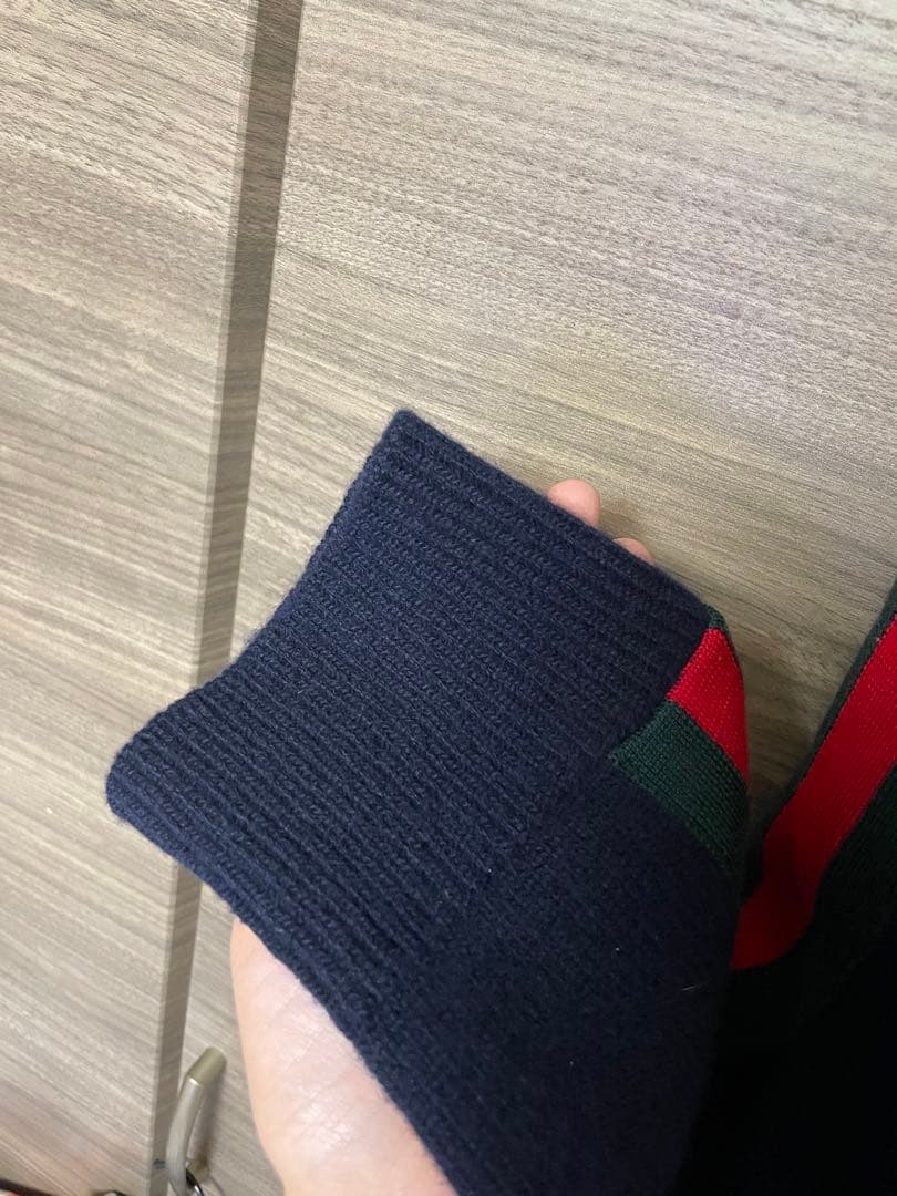 GUCCI ネイビー フルジップパーカー