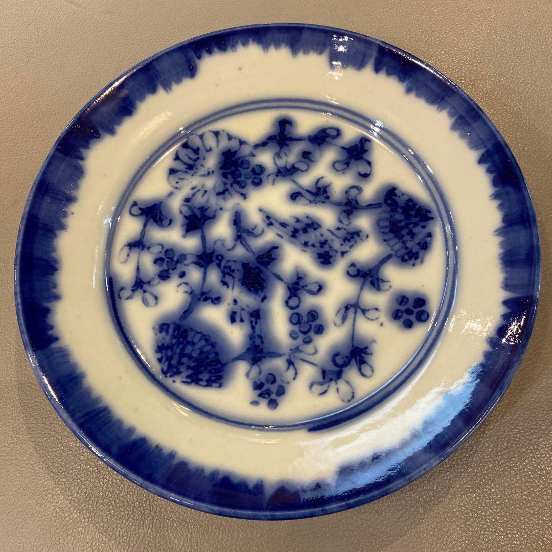 【窯キズ有り】　伊藤聡信　７寸　印判　大皿